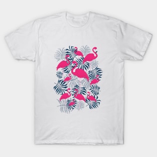 Pink Flamingo Pattern T-Shirt